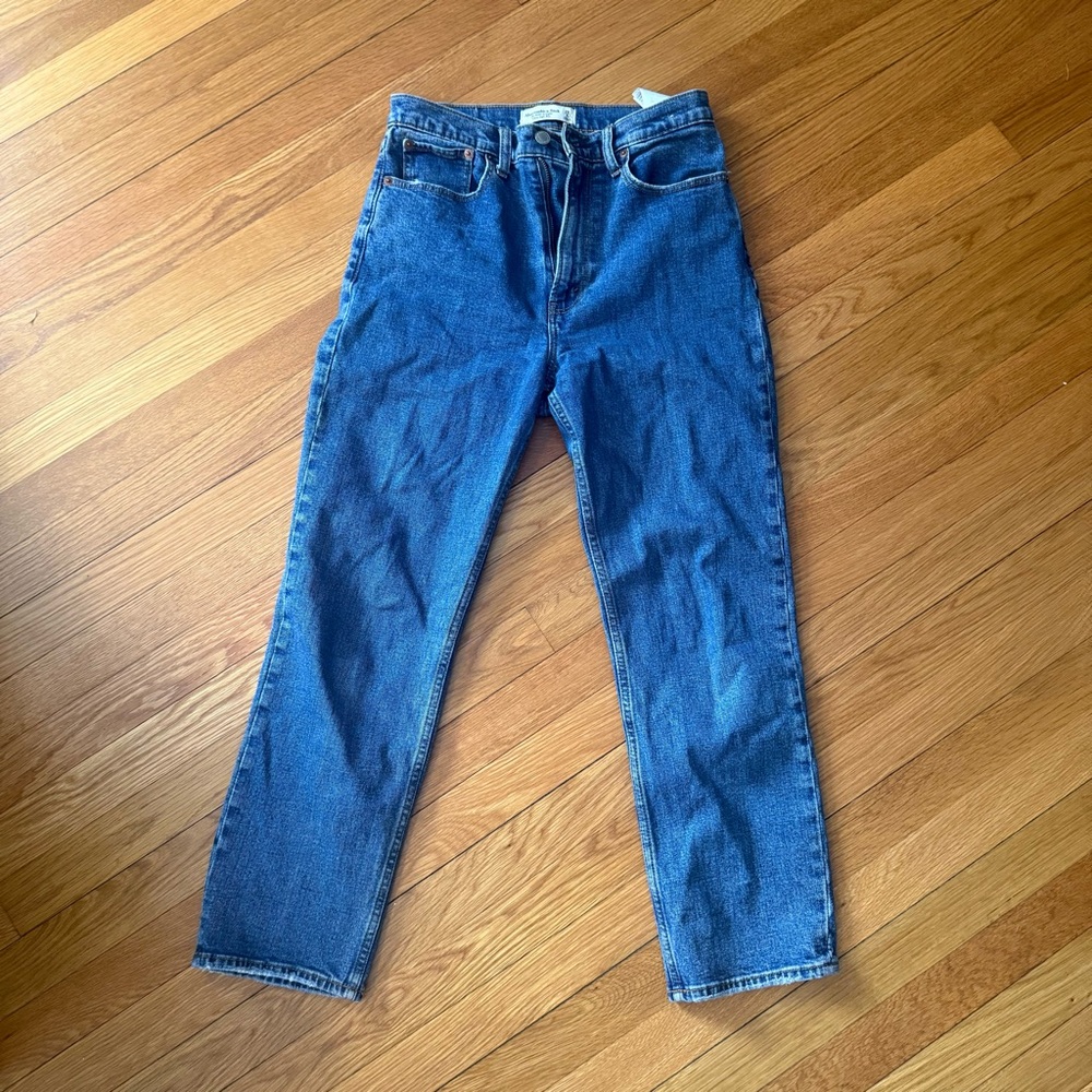 Abercrombie High Rise Ultra Straight Jeans